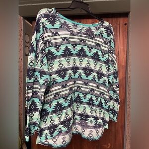 Aztec Patterned Women's Top